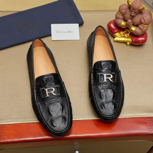 Christian Dior Leather Shoes For Men #1433473 $76.00 USD, Wholesale Replica Christian Dior Leather Shoes