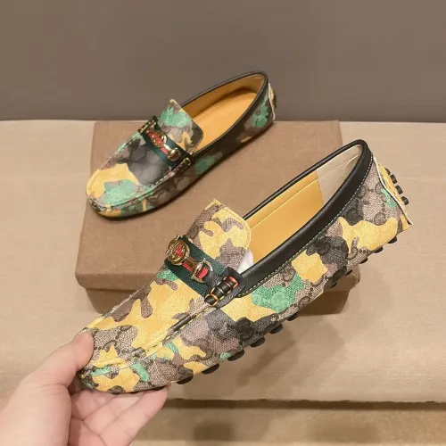 Replica Gucci Oxfords Shoes For Men #1433492 $76.00 USD for Wholesale