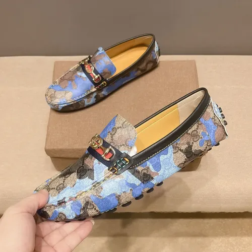 Replica Gucci Oxfords Shoes For Men #1433493 $76.00 USD for Wholesale