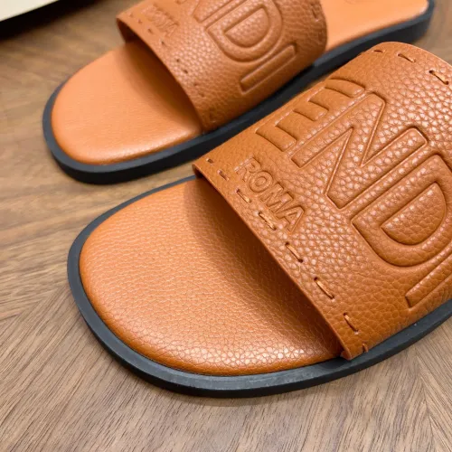 Replica Fendi Slippers For Men #1433501 $85.00 USD for Wholesale