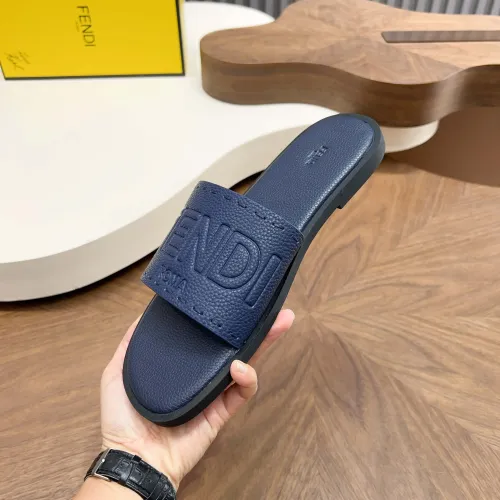 Replica Fendi Slippers For Men #1433502 $85.00 USD for Wholesale