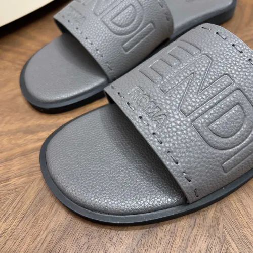 Replica Fendi Slippers For Men #1433503 $85.00 USD for Wholesale