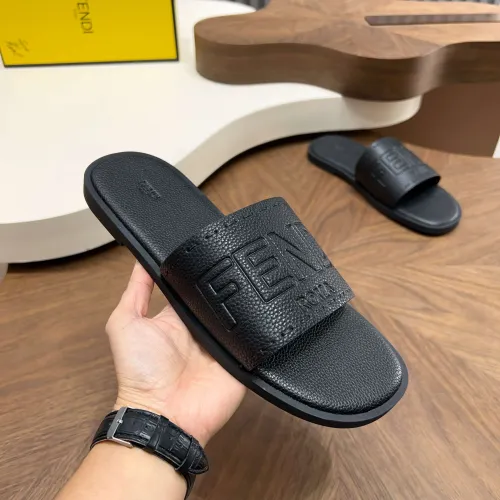 Replica Fendi Slippers For Men #1433504 $85.00 USD for Wholesale