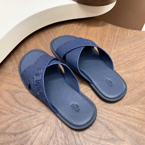 Replica Fendi Slippers For Men #1433507 $85.00 USD for Wholesale