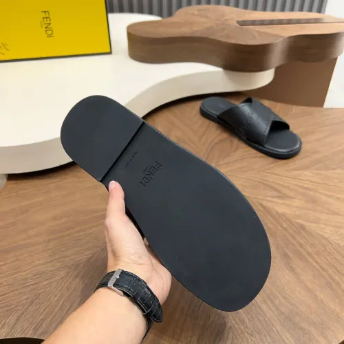 Replica Fendi Slippers For Men #1433508 $85.00 USD for Wholesale