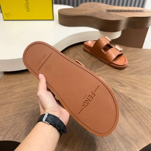 Replica Fendi Slippers For Men #1433510 $85.00 USD for Wholesale