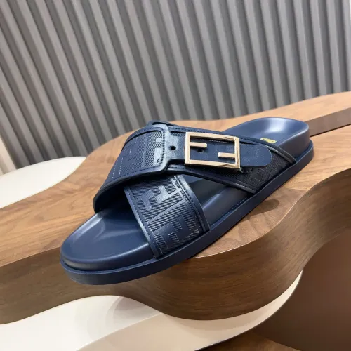 Replica Fendi Slippers For Men #1433515 $85.00 USD for Wholesale