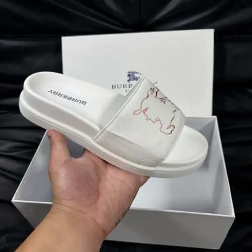 Replica Burberry Slippers For Men #1433522 $56.00 USD for Wholesale