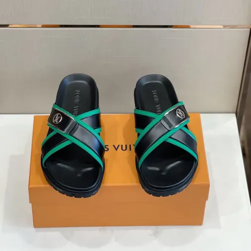Replica Louis Vuitton Slippers For Men #1433535 $60.00 USD for Wholesale
