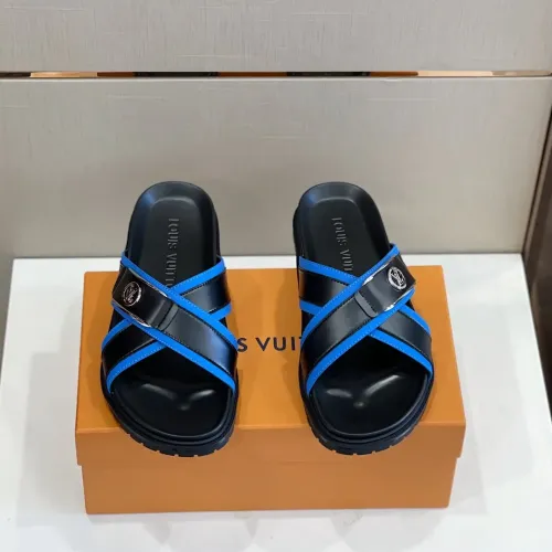 Replica Louis Vuitton Slippers For Men #1433536 $60.00 USD for Wholesale