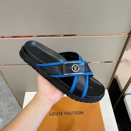 Replica Louis Vuitton Slippers For Men #1433536 $60.00 USD for Wholesale