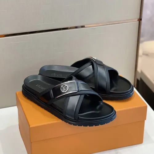 Louis Vuitton Slippers For Men #1433537 $60.00 USD, Wholesale Replica Louis Vuitton Slippers
