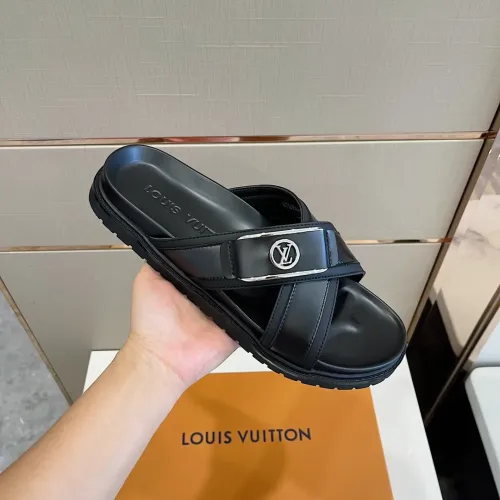 Replica Louis Vuitton Slippers For Men #1433537 $60.00 USD for Wholesale