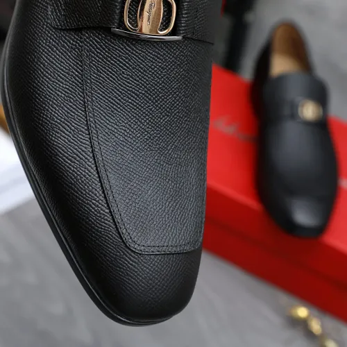 Replica Salvatore Ferragamo Leather Shoes For Men #1433539 $108.00 USD for Wholesale