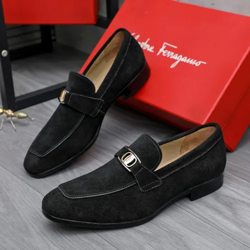 Salvatore Ferragamo Leather Shoes For Men #1433542
