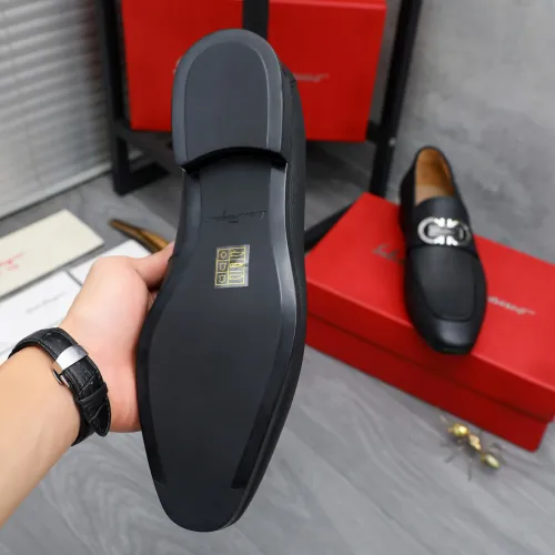 Replica Salvatore Ferragamo Leather Shoes For Men #1433547 $108.00 USD for Wholesale