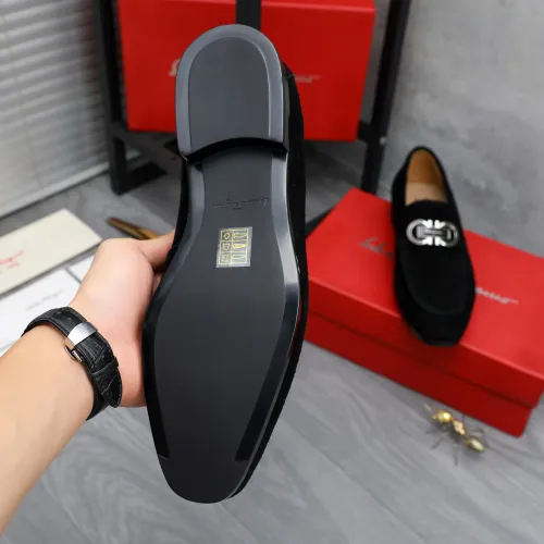 Replica Salvatore Ferragamo Leather Shoes For Men #1433549 $108.00 USD for Wholesale