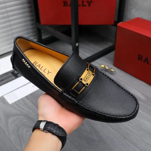 Replica Bally Leather Shoes For Men #1433571 $76.00 USD for Wholesale