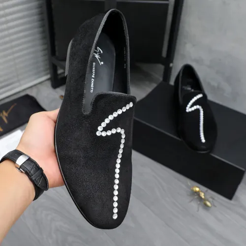 Replica Giuseppe Zanotti GZ Leather Shoes For Men #1433623 $80.00 USD for Wholesale
