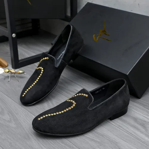 Replica Giuseppe Zanotti GZ Leather Shoes For Men #1433624 $80.00 USD for Wholesale
