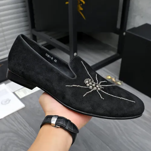 Replica Giuseppe Zanotti GZ Leather Shoes For Men #1433625 $80.00 USD for Wholesale