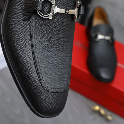 Replica Salvatore Ferragamo Leather Shoes For Men #1433639 $105.00 USD for Wholesale