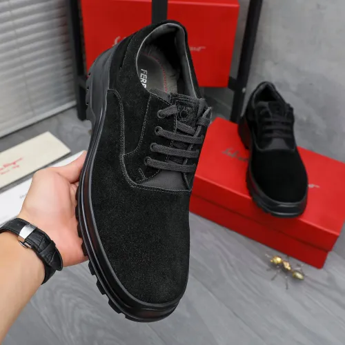 Replica Salvatore Ferragamo Leather Shoes For Men #1433644 $115.00 USD for Wholesale