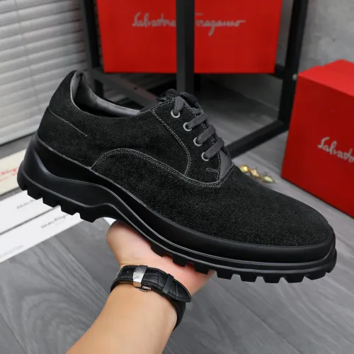 Replica Salvatore Ferragamo Leather Shoes For Men #1433644 $115.00 USD for Wholesale