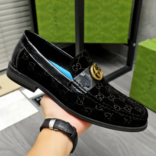 Replica Gucci Oxfords Shoes For Men #1433851 $92.00 USD for Wholesale