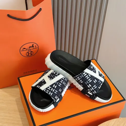 Replica Hermes Slippers For Men #1433954 $52.00 USD for Wholesale