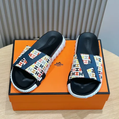 Replica Hermes Slippers For Men #1433955 $52.00 USD for Wholesale