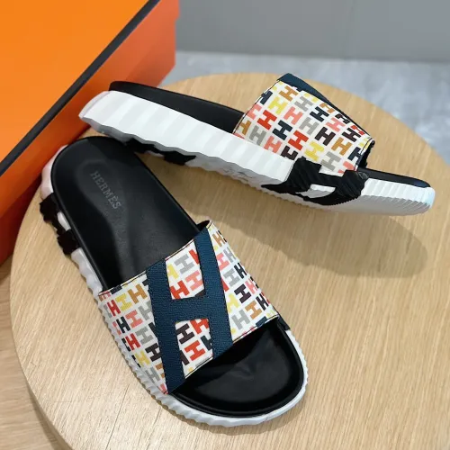 Replica Hermes Slippers For Men #1433955 $52.00 USD for Wholesale