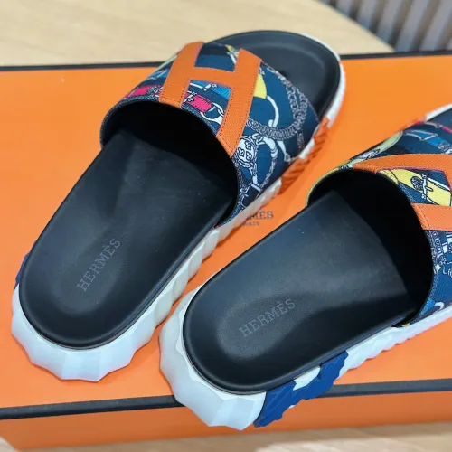 Replica Hermes Slippers For Men #1433957 $52.00 USD for Wholesale