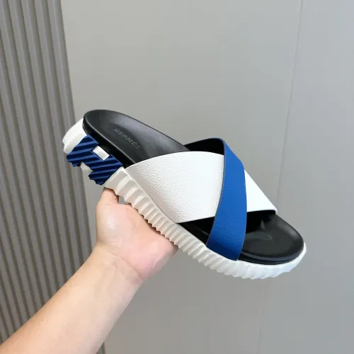 Replica Hermes Slippers For Men #1433960 $56.00 USD for Wholesale