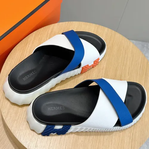 Replica Hermes Slippers For Men #1433960 $56.00 USD for Wholesale