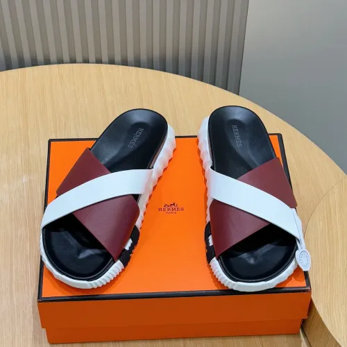 Replica Hermes Slippers For Men #1433961 $56.00 USD for Wholesale