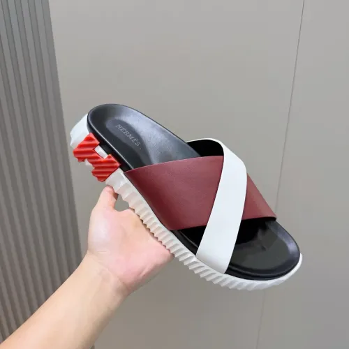 Replica Hermes Slippers For Men #1433961 $56.00 USD for Wholesale