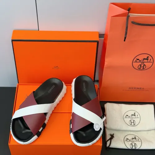 Replica Hermes Slippers For Men #1433961 $56.00 USD for Wholesale