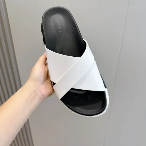 Replica Hermes Slippers For Men #1433965 $56.00 USD for Wholesale