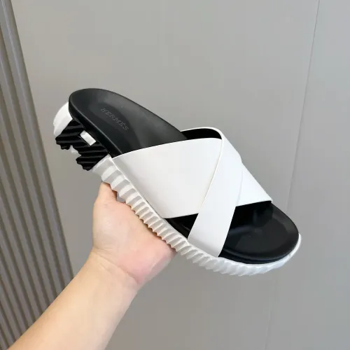 Replica Hermes Slippers For Men #1433965 $56.00 USD for Wholesale