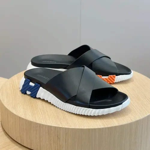 Hermes Slippers For Men #1433967 $56.00 USD, Wholesale Replica Hermes Slippers