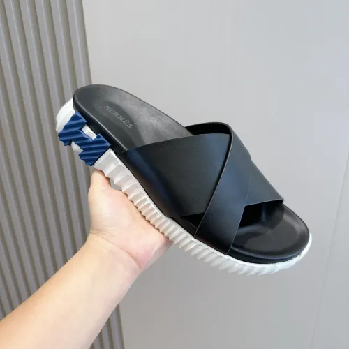 Replica Hermes Slippers For Men #1433967 $56.00 USD for Wholesale
