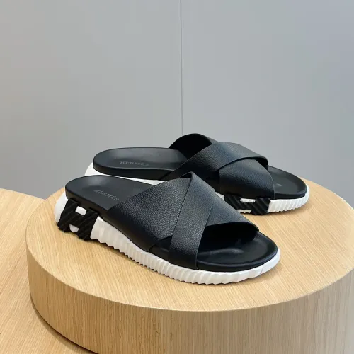 Hermes Slippers For Men #1433968 $56.00 USD, Wholesale Replica Hermes Slippers