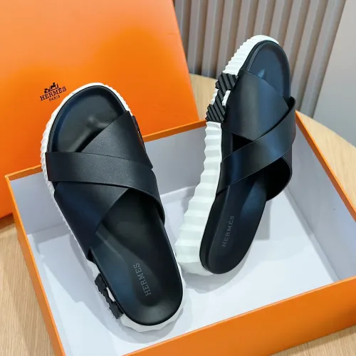 Replica Hermes Slippers For Men #1433969 $56.00 USD for Wholesale