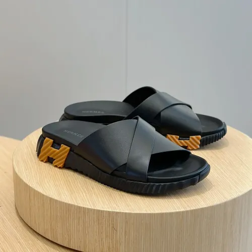 Hermes Slippers For Men #1433972 $56.00 USD, Wholesale Replica Hermes Slippers