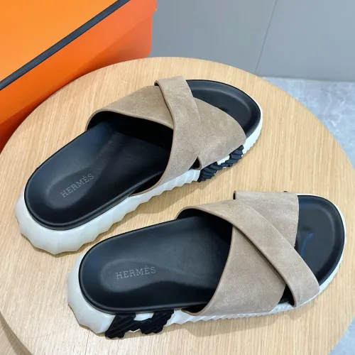 Replica Hermes Slippers For Men #1433975 $56.00 USD for Wholesale