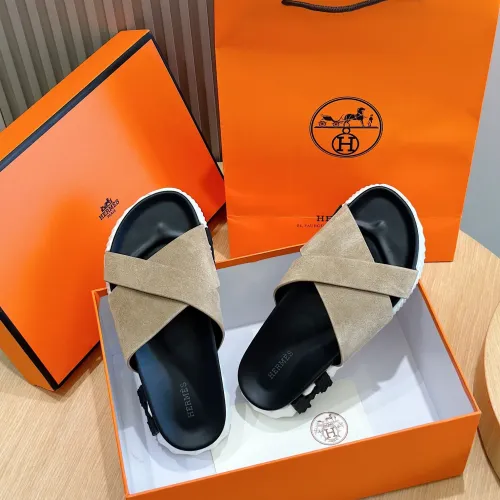 Replica Hermes Slippers For Men #1433975 $56.00 USD for Wholesale