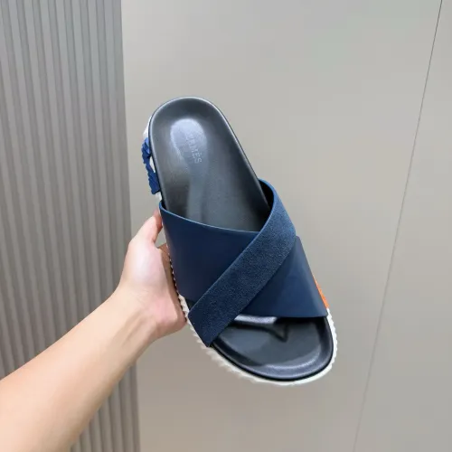 Replica Hermes Slippers For Men #1433976 $56.00 USD for Wholesale