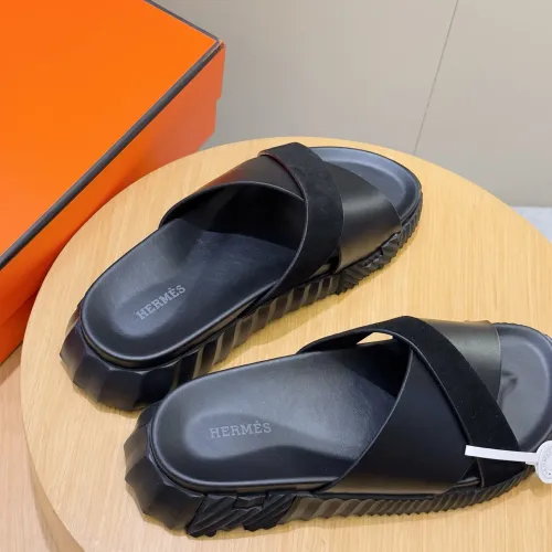 Replica Hermes Slippers For Men #1433977 $56.00 USD for Wholesale