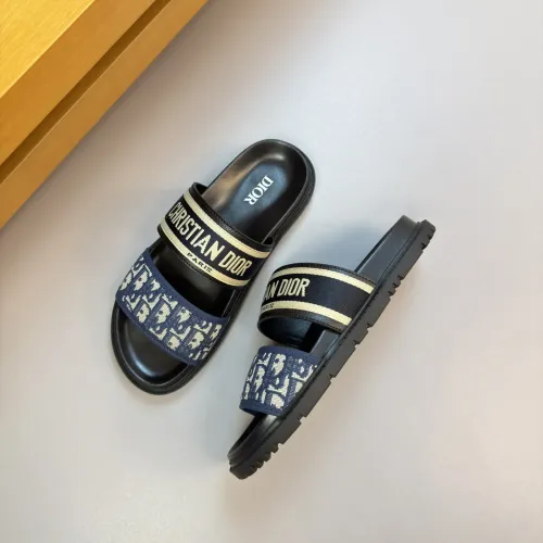 Replica Christian Dior Slippers For Men #1433991 $56.00 USD for Wholesale